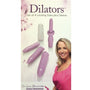 Close-up medische siliconen dilators met gladde afwerking van Dr. Berman