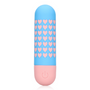 Close-up van bedieningsknoppen en premium siliconen materiaal van de Heart mini vibrator