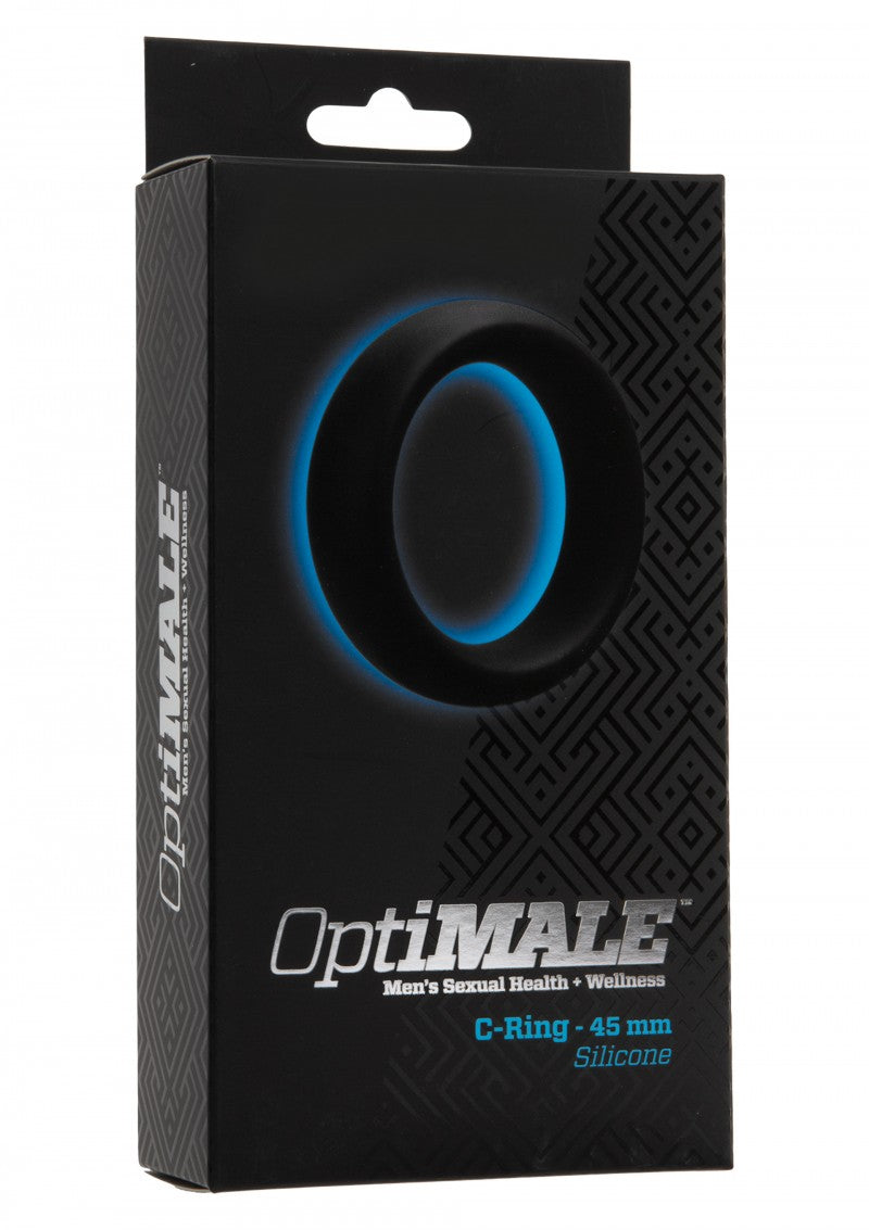 Siliconen cockring van De Paarse Keizerin met 45mm diameter op witte achtergrond