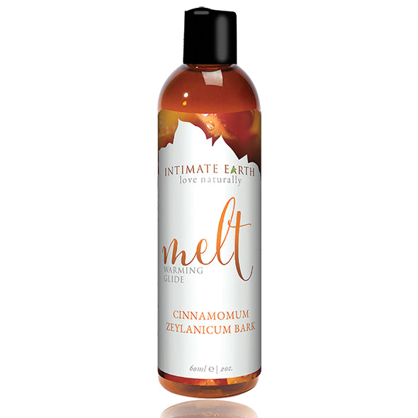 Melt verwarmend lubricant van Intimate Earth in 120ml flesje, natuurlijke formule voor intieme wellness