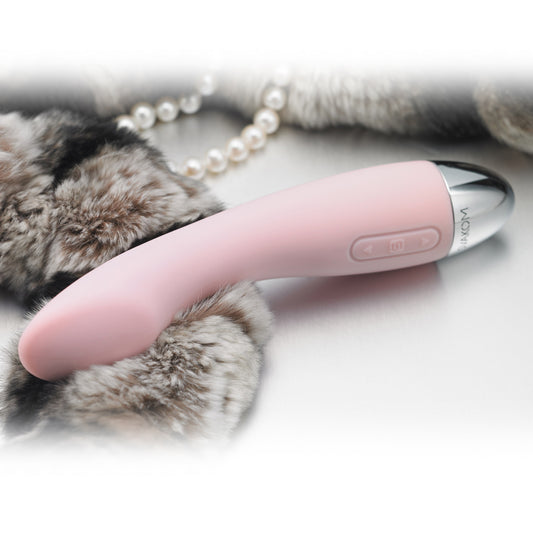 Svakom Amy 2 vibrator detail van gebogen tip en gladde afwerking