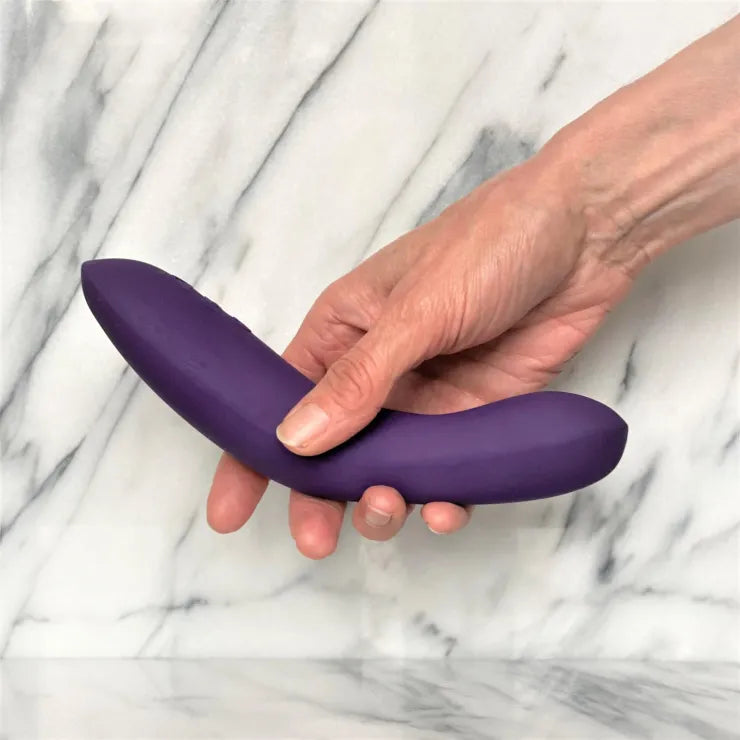 We-Vibe Rave G-spot vibrator met app-bediening, asymmetrisch ontwerp voor gerichte stimulatie van de G-spot